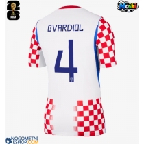 Moški Nogometni dresi Hrvaška Josko Gvardiol #4 Domači SP 2026 Kratek Rokav